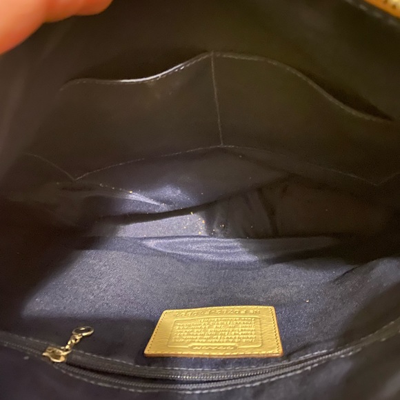 Coach cream pebbles leather purse